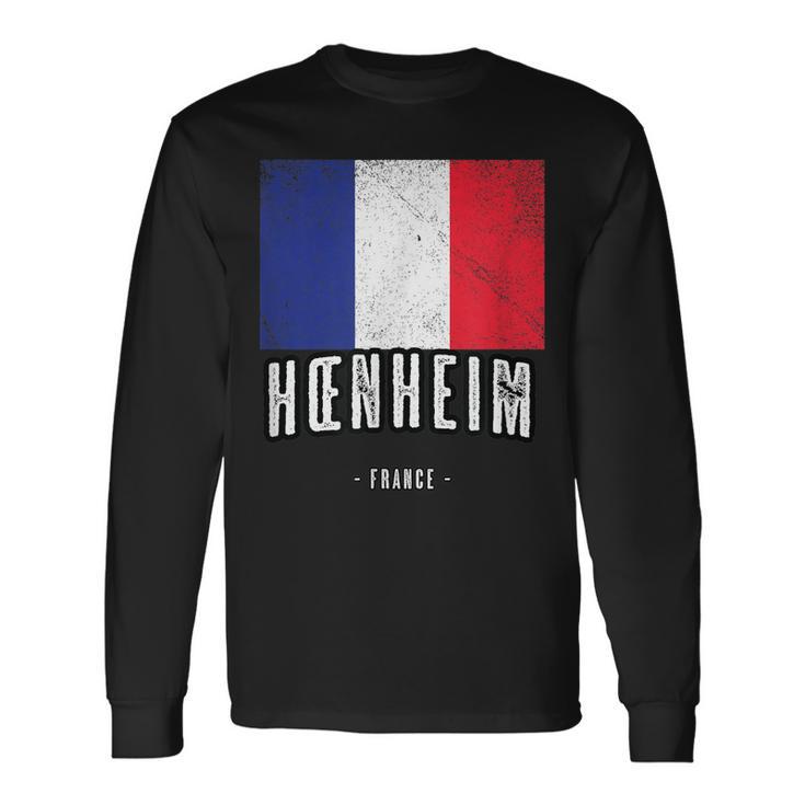Fr Ciudad Bandera Drapeau Français Camiseta de manga larga