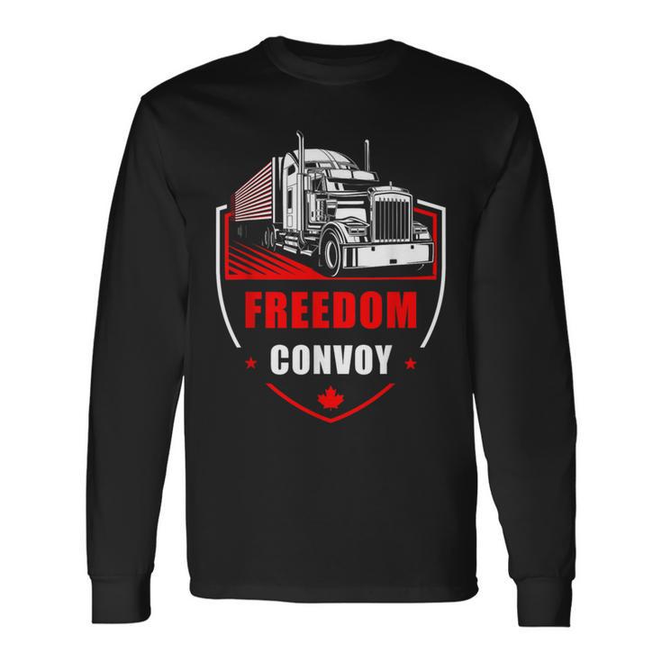 Freedom Convoy United Canada Truckers 長袖Tシャツ