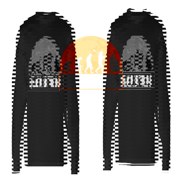 Human コントラバス・エボリューション コントラバス・エボリューション 長袖Tシャツ ギフトのアイデア