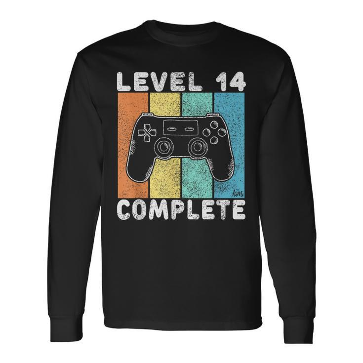 Gamer 14 Cumpleaños Regalo Para Niños 14 Años Camiseta de manga larga