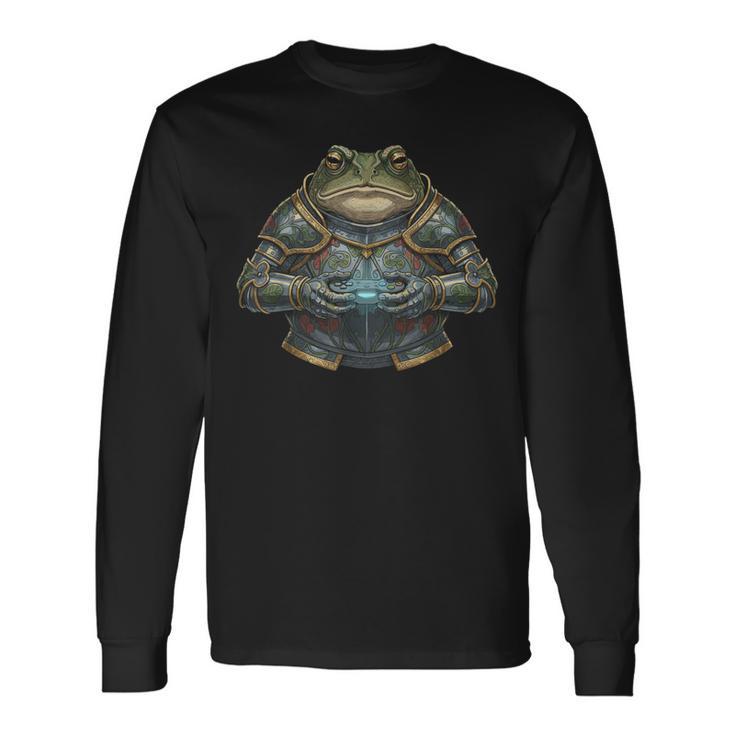 Gamer Entusiasta Armoredapo Controlador Wielder Gaming Camiseta de manga larga