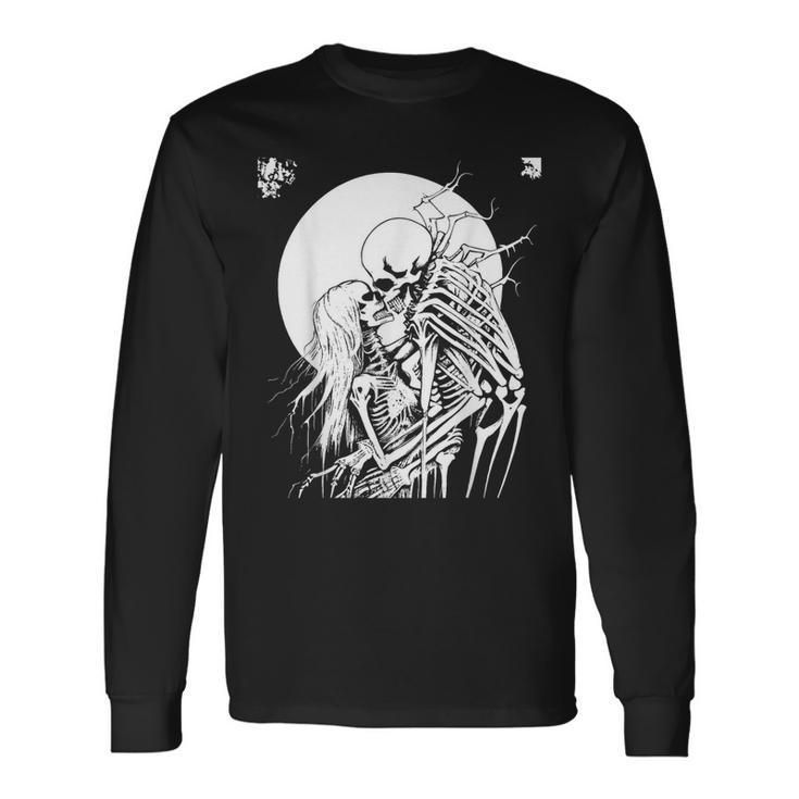 Grindcore オカルトホラースカルアート デスメタル スラッシュメタル 長袖Tシャツ