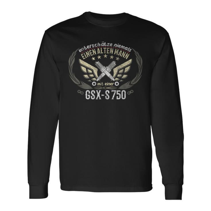 Gsx-S 750 Accessoire De Tuning Avec Inscription En Allemand T-shirt à manches longues