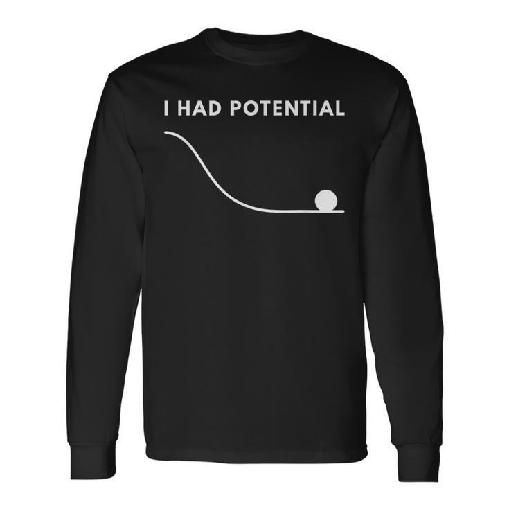 I Had Potential 長袖Tシャツ