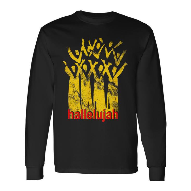 Hallelujah ゴスペル合唱団 歌手 長袖Tシャツ