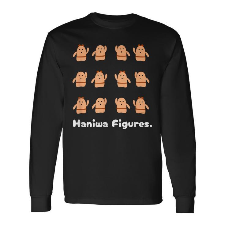 Haniwa Figures はにわ 古墳 ダンス 踊り 歴史 考古学 長袖Tシャツ