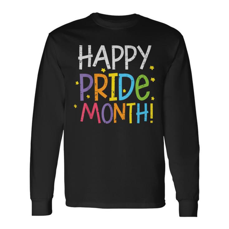 Happy Pride Month レインボー ゲイプライド アリー Lgbt メンズ レディース キッズ 長袖Tシャツ