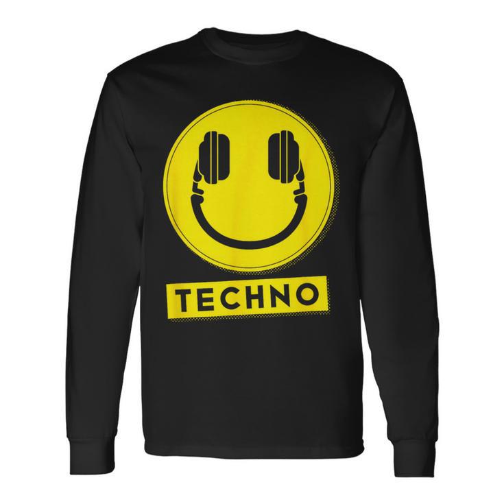 Hardcore Rave Music Raver 90S Edm Dj Rave House-Music Techno 長袖Tシャツ