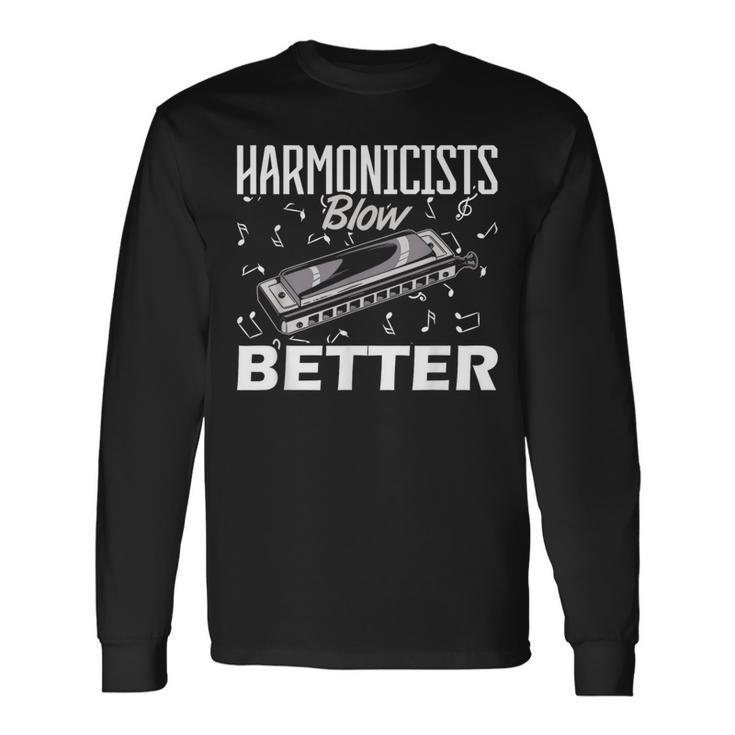 Harmonicists Blow Better ハーモニカ 長袖Tシャツ