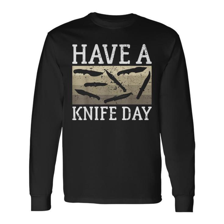 Have A Knife Day Knife Collector 長袖Tシャツ