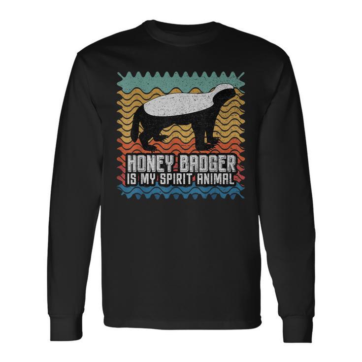Honey Badger Is Mypirit Animal 長袖Tシャツ
