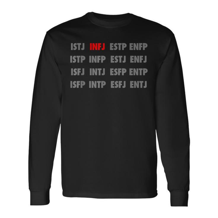 Infj パーソナリティタイプ イントロバートデザイン 長袖Tシャツ