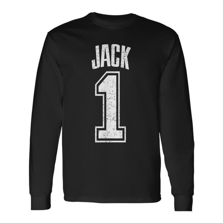 Jackサポーター番号 1番の大ファン 長袖Tシャツ