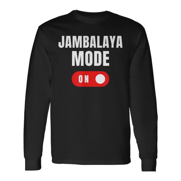 Jambalaya モード 面白い文字 食べ物愛好家に最適 スープ ユーモア 長袖Tシャツ