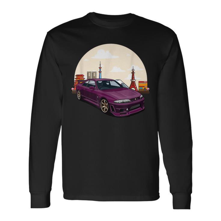 Jdm スカイライン R33 カーチューニングジャパン 東京ドリフト 長袖Tシャツ