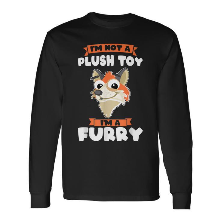 Je Neuis Pas Un Jouet En Peluche Jeuis Un Furry Furry T-shirt à manches longues