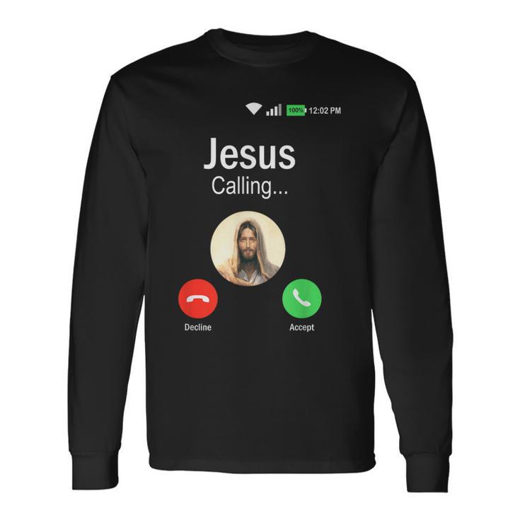 Jesus Is Calling I Jessus Calls An & 長袖Tシャツ