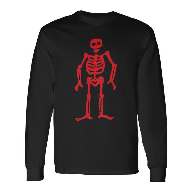 Jolly Roger 海賊旗 レッドスケルトン エドワードロー 長袖Tシャツ