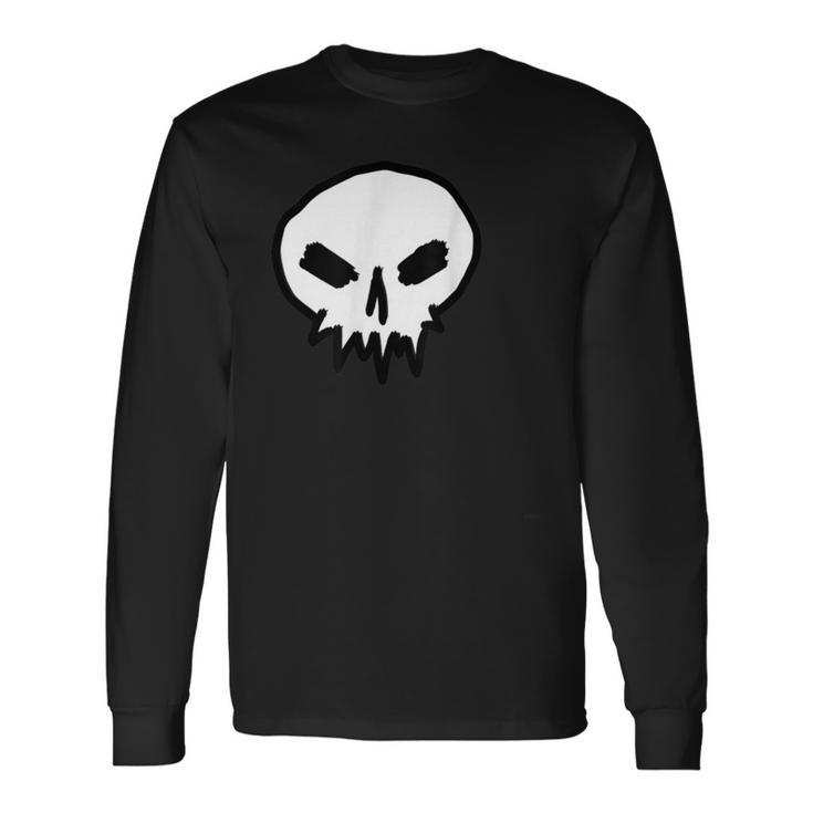 Thekull スカルシャツ ゴスデザイン パンク 長袖Tシャツ