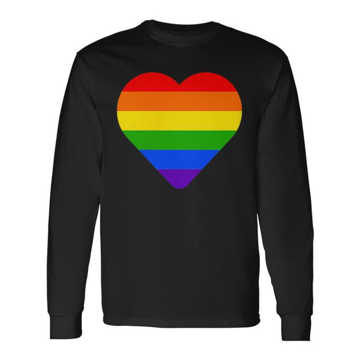 Lgbt レインボーウィングス フラッグ ハート ゲイ バイ ラブ プライド月間 Lgbtq 長袖Tシャツ