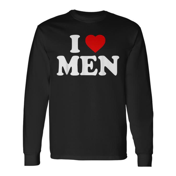 I Love I Love Men 長袖Tシャツ