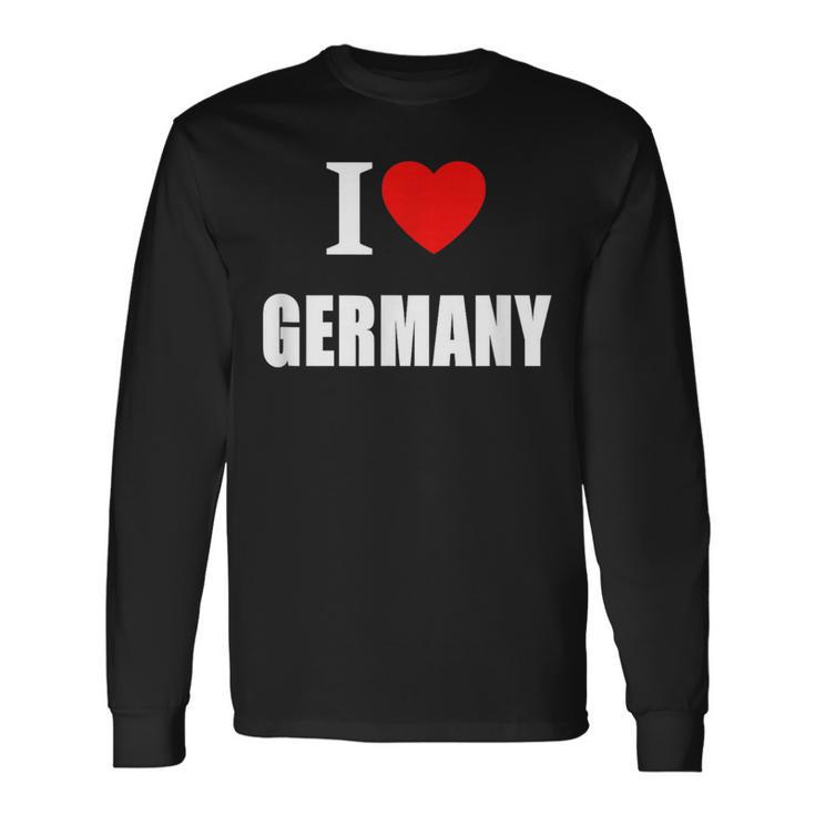 I Love Germany ドイツ サンシャイン ドイツ サマーホリデー 長袖Tシャツ