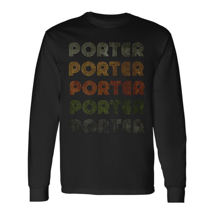 Love Heart Porter グランジビンテージスタイル ブラック ポーター 長袖tシャツ 長袖Tシャツ