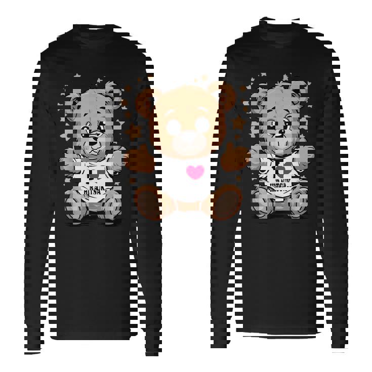 I Love Hiratsuka Teddy Bear 平塚テディベア大好き 長袖Tシャツ ギフトのアイデア