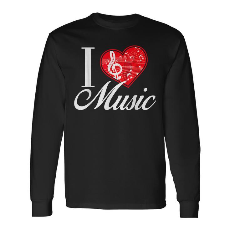 I Love Music D001-0095A 長袖Tシャツ