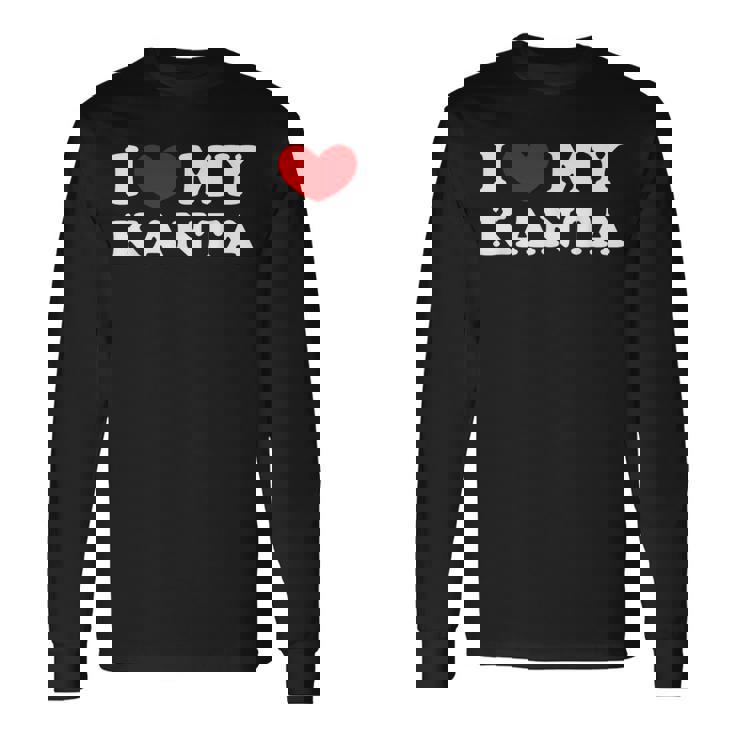 I Love My Kanta アイ・ラブ・マイ・カンタ 長袖Tシャツ ギフトのアイデア