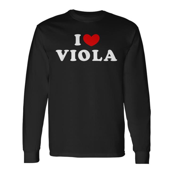 I Loveiola 私は愛するiola 長袖Tシャツ