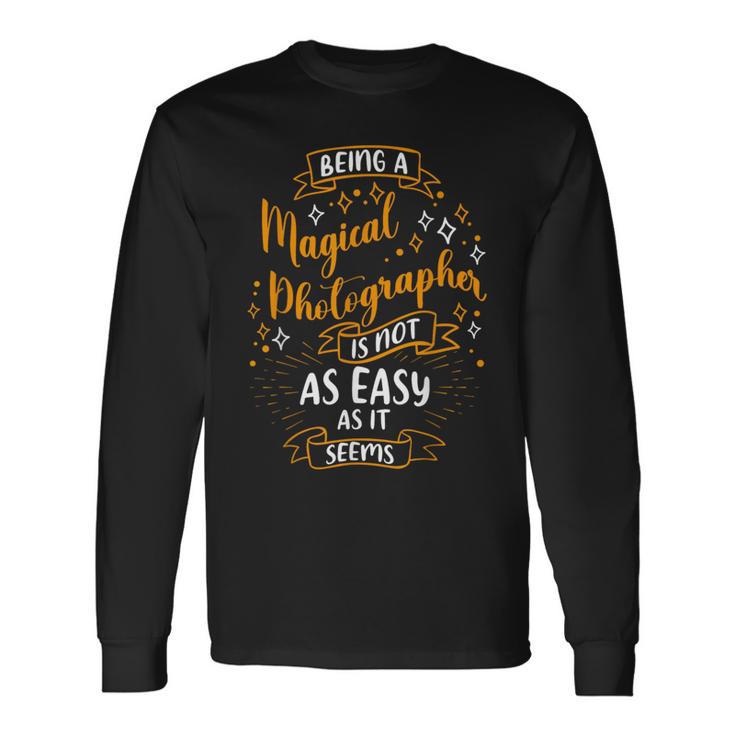 Magical Photographer Christmas Photographer 長袖Tシャツ