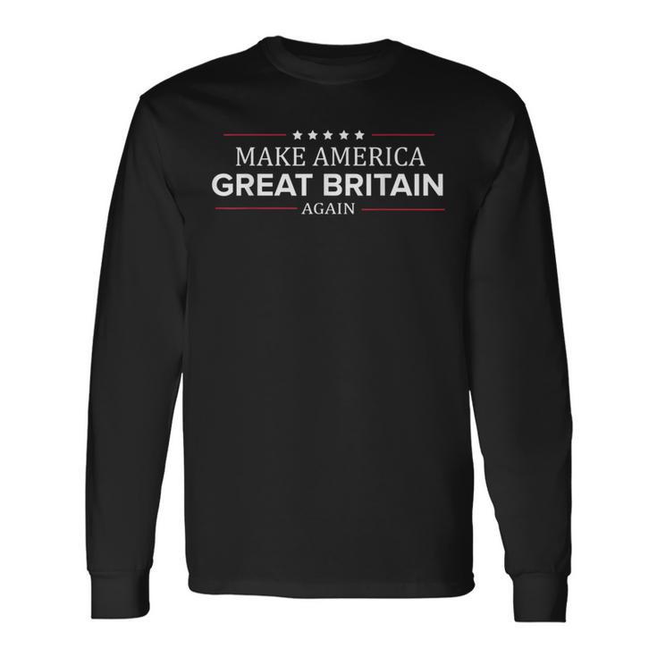 Make America Great Britain Again シャツ 面白い英国tシャツ 長袖Tシャツ