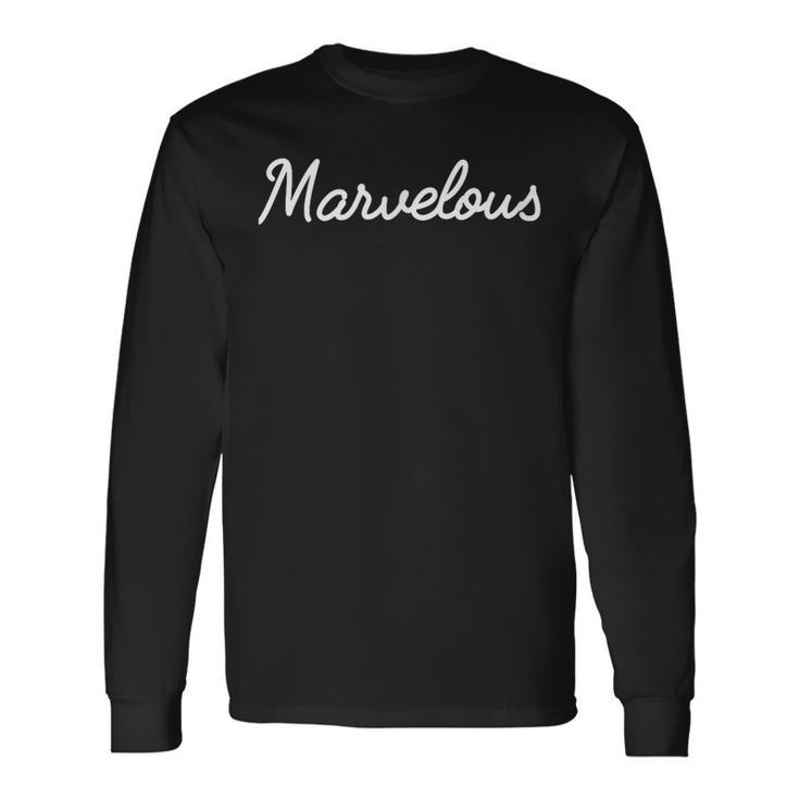 Marvelous 長袖Tシャツ