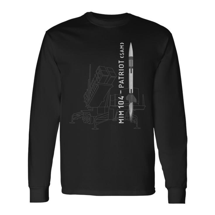 Mim 104パトリオット表面から空気ミサイル 長袖Tシャツ