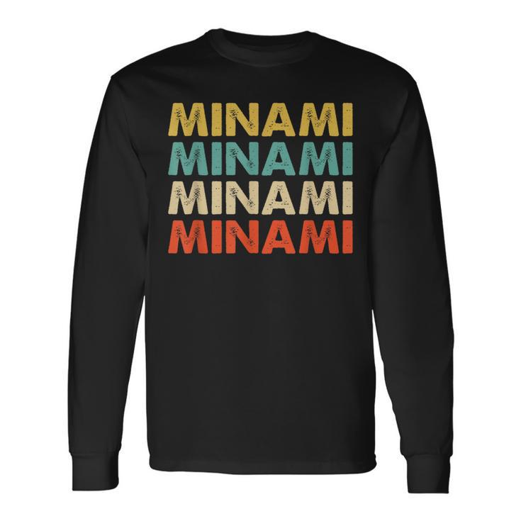 Minami 南 長袖Tシャツ