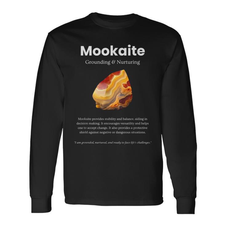 Mookaite ジェムストーンの意味 長袖Tシャツ