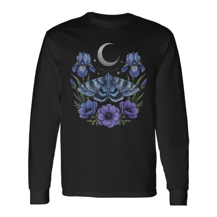 Moth Goblincore Aesthetic Cottagecore Long Sleeve T-Shirt