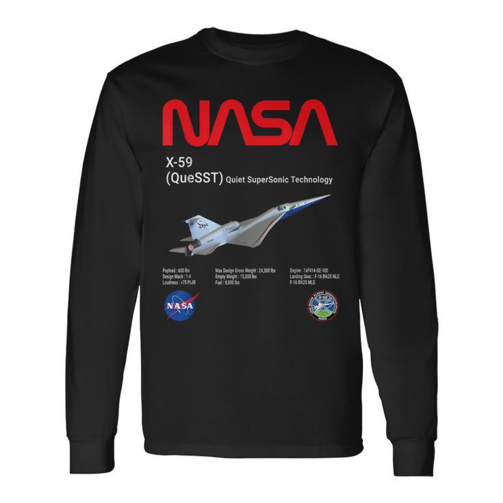 Nasa X-59 Quiet-Supersonic-Technology（Quesst 長袖Tシャツ