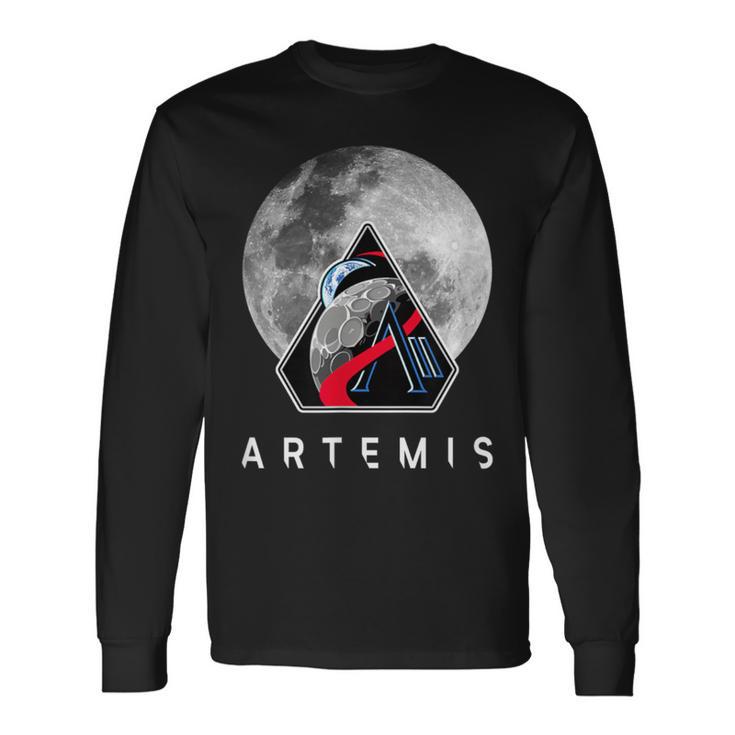 Nasa アルテミスiiミッション月 長袖Tシャツ