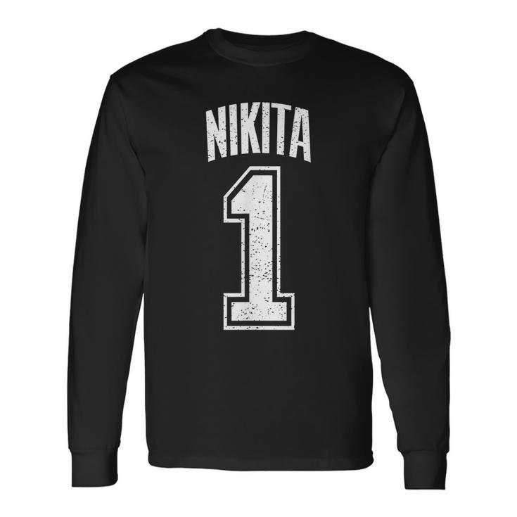 Nikitaサポーター番号 1番の大ファン 長袖Tシャツ