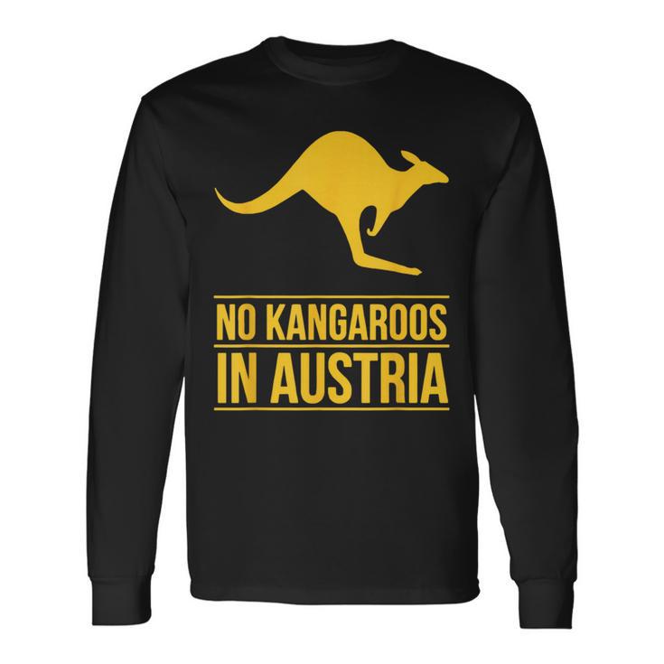 No Kangaroos In Austria 長袖Tシャツ