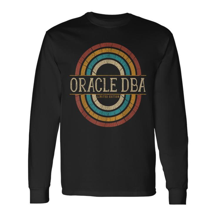 Oracle Dba ヴィンテージ レトロ 長袖Tシャツ