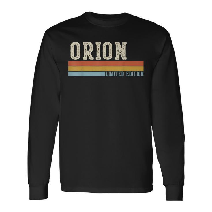 Orion Retrointage Hombres Niños Niños Nombre Camiseta de manga larga