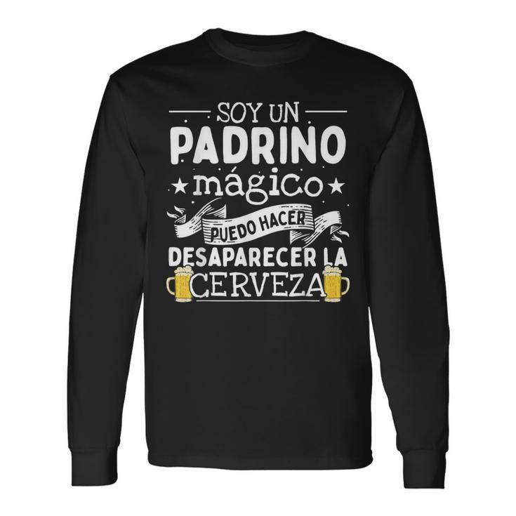 Padrino Mágico Tío Bautismo Padrino Camiseta de manga larga