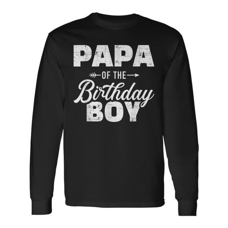 Papà Del Festeggiato Per Il Nonno O Il Papà Maglietta a maniche lunghe