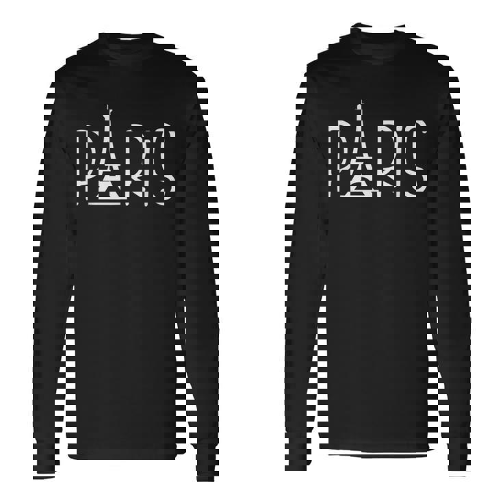 Paris Love France エッフェル塔tシャツ 長袖Tシャツ ギフトのアイデア