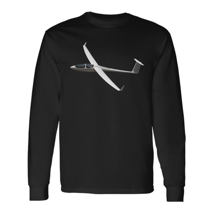 Planeador Piloto Planeador Aviónolador Avión Camiseta de manga larga