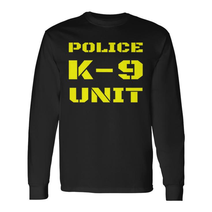 Police K-9ユニット ドッグハンドラー オンデューティー K9 チームオフィサー タクティカル 長袖Tシャツ