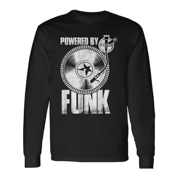 Powered By Funk Music 70年代 & 80年代 ビニール 長袖Tシャツ
